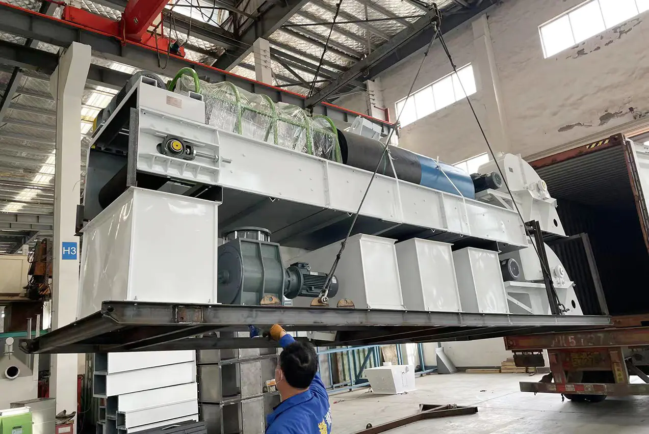 Kingwood JWZL series ring die pellet mills assembled and ready for shipment at Liyang factory
